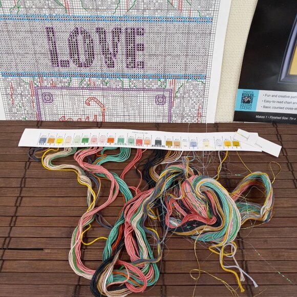 Artiste Zweigart Love My Tribe Counted Cross Stitch Kit 7x14 - Picture 2 of 9